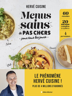 cover image of Menus sains & pas chers